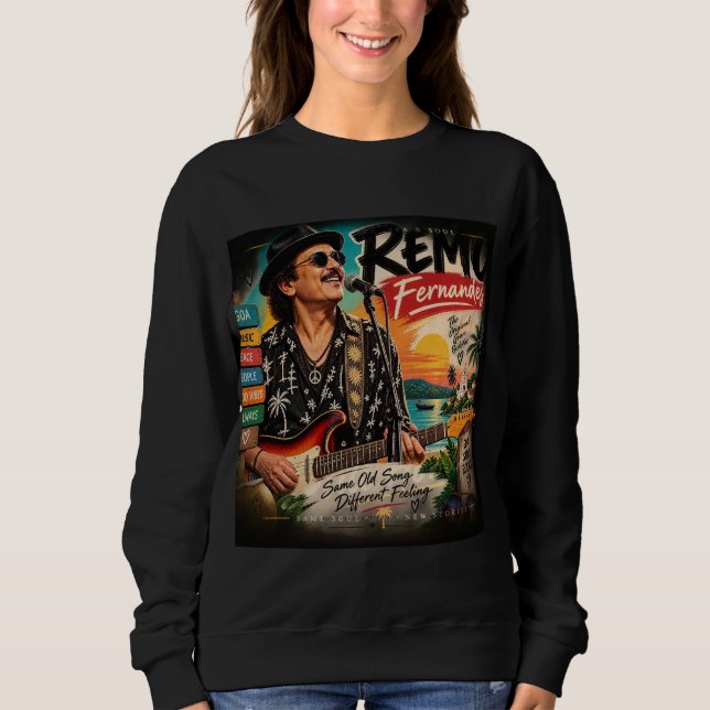 Sweatshirt Remo Fernandes — l'icône musicale de Goa (Devant)