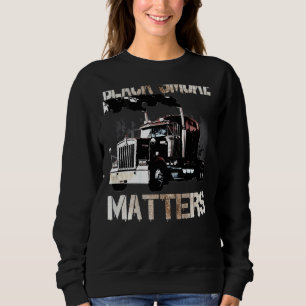 Sweatshirt Remorque Tracteur 18 Rouleuse à dos