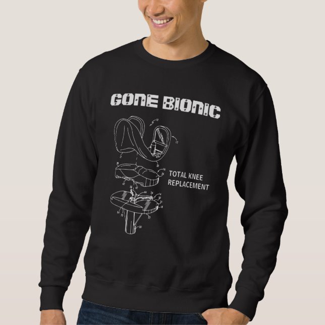 Sweatshirt Remplacement de la hanche total bionique drôle os  (Devant)