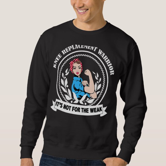 Sweatshirt Remplacement du genou Chirurgie Récupération Guerr (Devant)