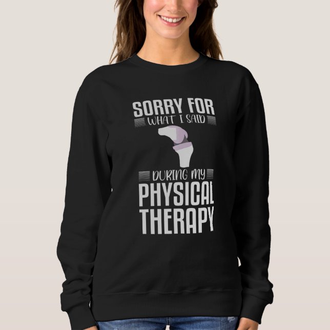 Sweatshirt Remplacement du genou Inspirée Récupération du gen (Devant)