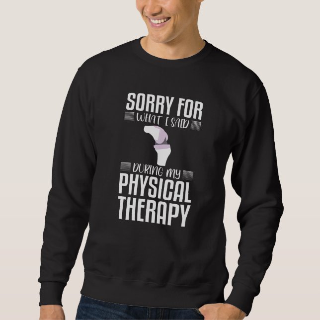 Sweatshirt Remplacement du genou Inspirée Récupération du gen (Devant)