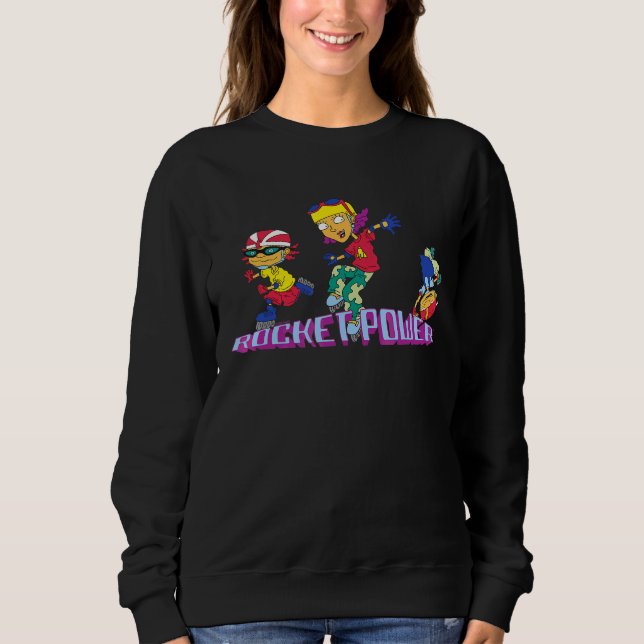 Sweatshirt Ren Et Stimpy Otto Reggie Et Twister Skate (Devant)