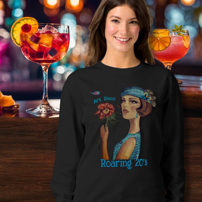 Sweatshirt Renaissance des Années Folles Art Déco (Roaring Twenties Revival Art Deco Sweatshirt)