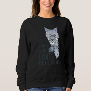 Sweatshirt Renard arctique juste un garçon renard animal anta