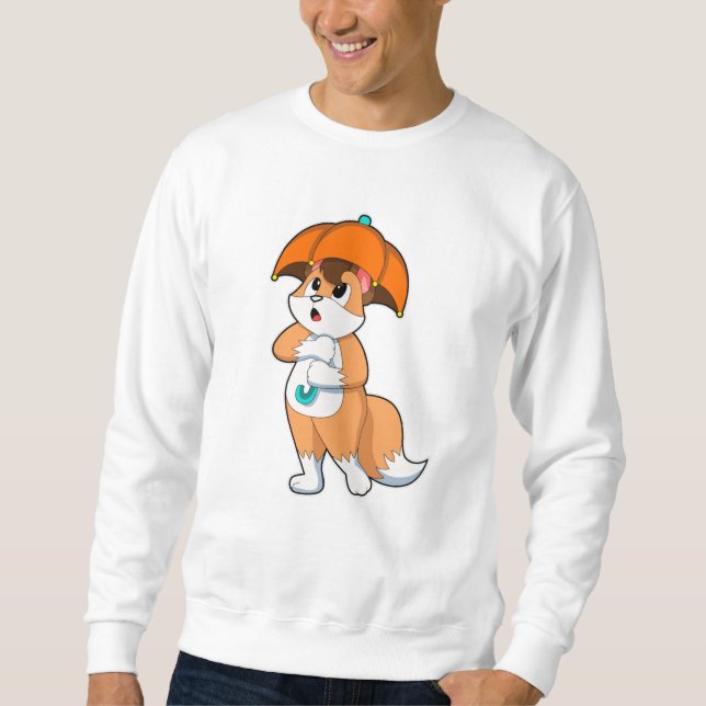 Sweatshirt Renard avec parapluie (Devant)