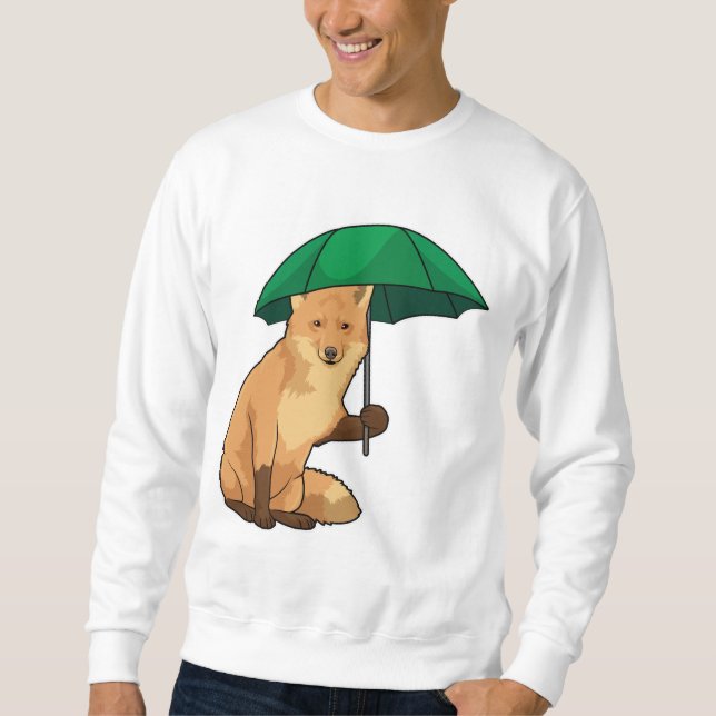 Sweatshirt Renard avec parapluie (Devant)
