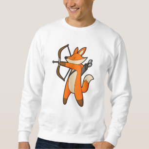 Sweatshirt Renard comme Archer avec flèche et Bow