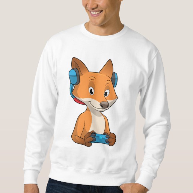 Sweatshirt Renard comme joueur avec Joystick (Devant)