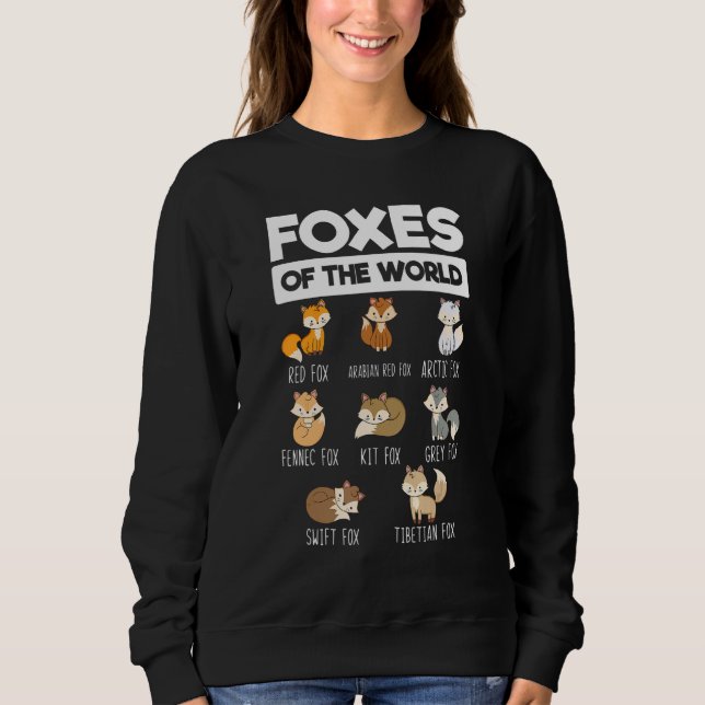 Sweatshirt Renard éducatif et renard du monde (Devant)