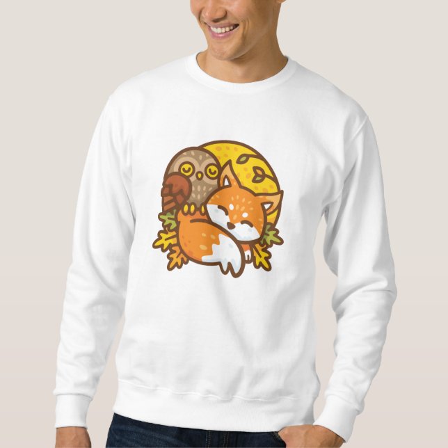 Sweatshirt Renard et hibou (Devant)