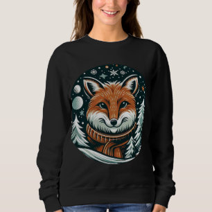Sweatshirt Renard souriant en hiver