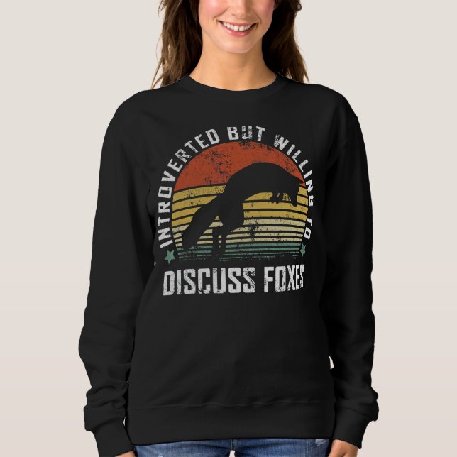 Sweatshirt Renards vintages introduits Fox 3 (Devant)
