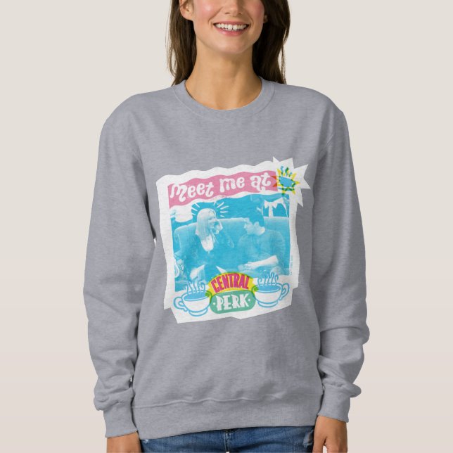 Sweatshirt Rencontrez-moi à Central Perk Neon Graphic (Devant)