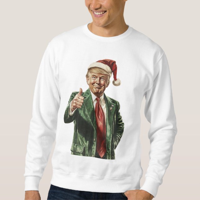 Sweatshirt Rendre à Noël sa grandeur Trump (Devant)