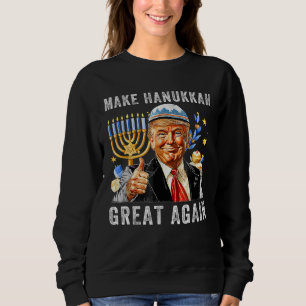 Sweatshirt Rendre sa grandeur à Hanoukka Trump Chanukah