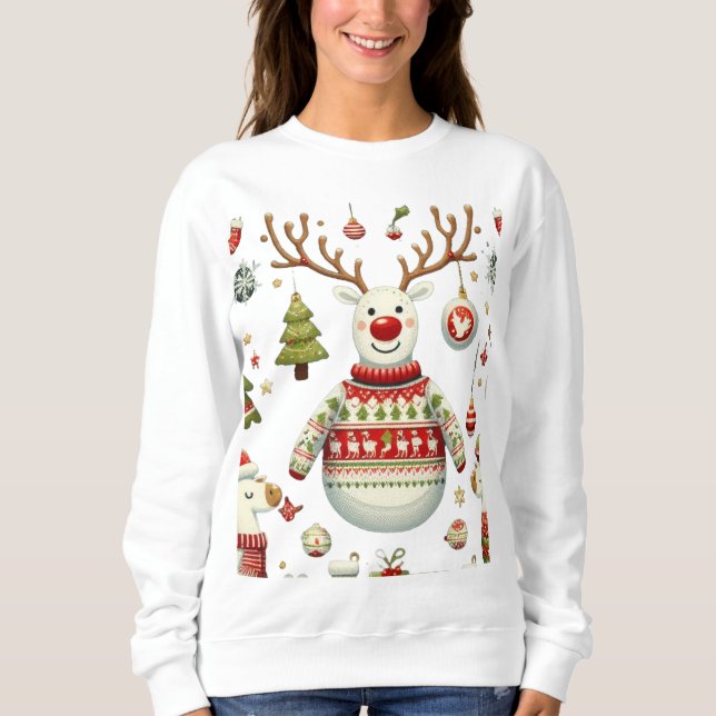 Sweatshirt Rennes et ornements (Devant)