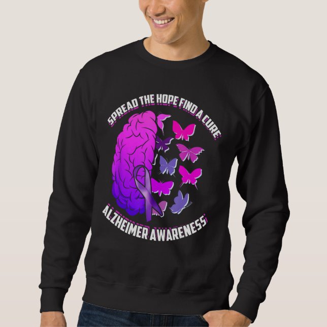 Sweatshirt Répandre L'Espoir Trouver Une Sensibilisation Cure (Devant)