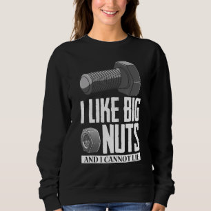 Sweatshirt Réparation de voiture mécanique diesel J'aime Big 