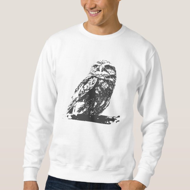 Sweatshirt repéré de hibou (Devant)