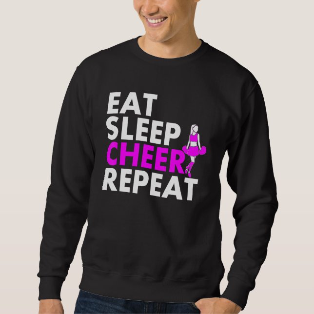 Sweatshirt Répéter la Pom-pom girl du sommeil (Devant)