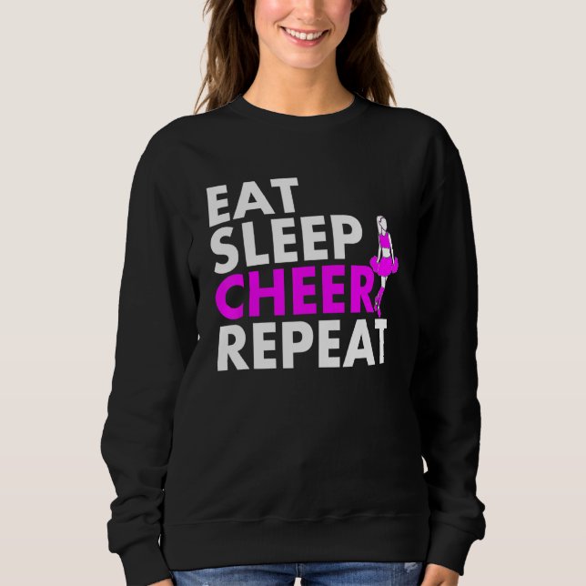 Sweatshirt Répéter la Pom-pom girl du sommeil (Devant)