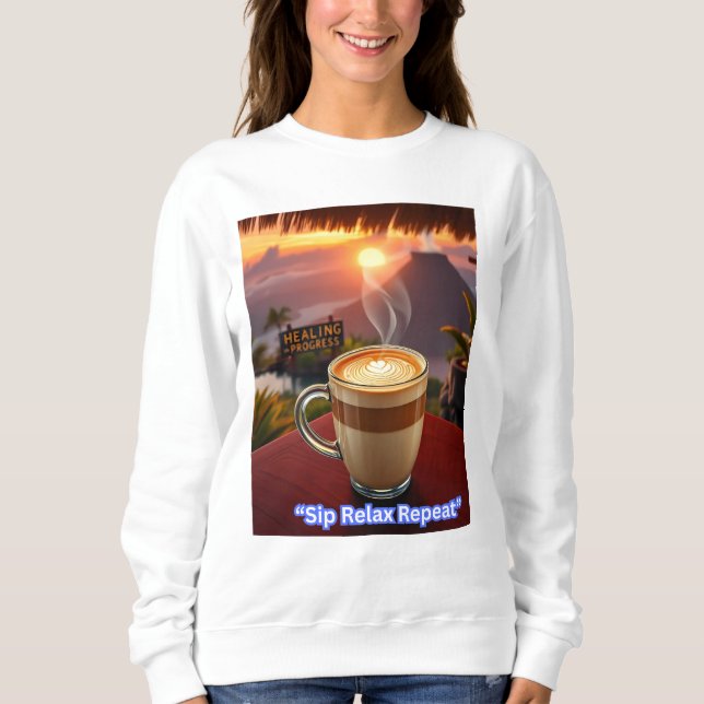 Sweatshirt Répéter la relaxation Sip (Devant)