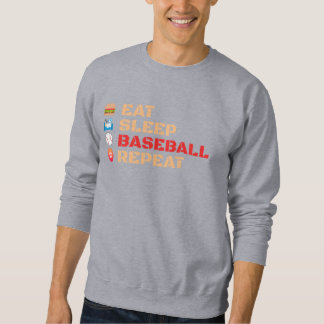 Sweatshirt Répéter le baseball du sommeil