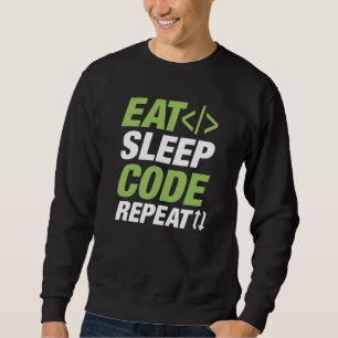 Sweatshirt Répéter le code du sommeil