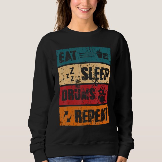 Sweatshirt Répéter les tambours du sommeil (Devant)