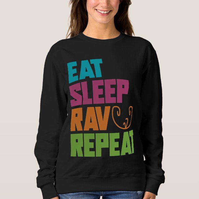 Sweatshirt Répéter l'intervalle de sommeil (Devant)