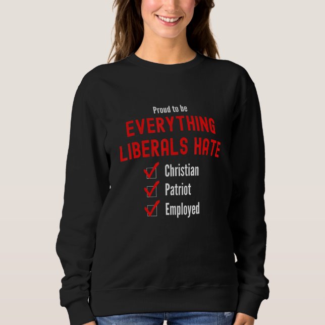 Sweatshirt Républicain conservateur 3 (Devant)