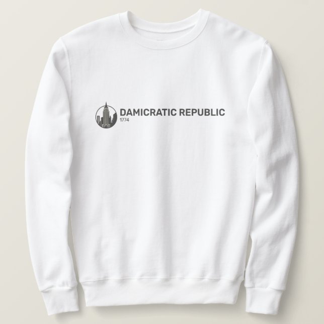 SWEATSHIRT RÉPUBLIQUE DAMICRATIQUE (Design devant)
