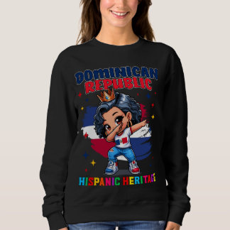 Sweatshirt République Dominicaine Fille du patrimoine hispani