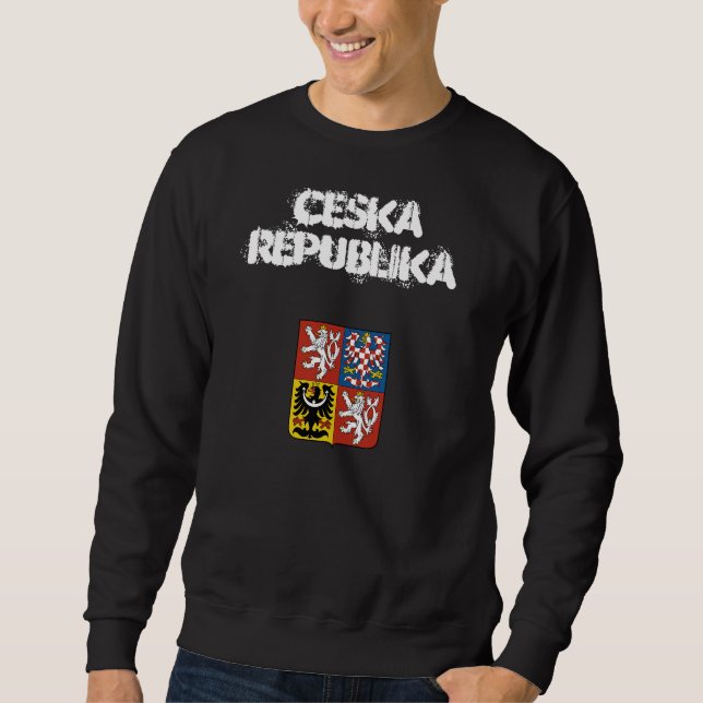 Sweatshirt République tchèque Ceska Republika avec armoiries (Devant)