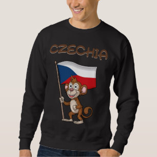 Sweatshirt République tchèque Fan République tchèque Monkey