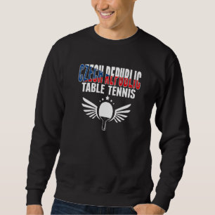 Sweatshirt République tchèque Tennis de Table Ping Pong tchè