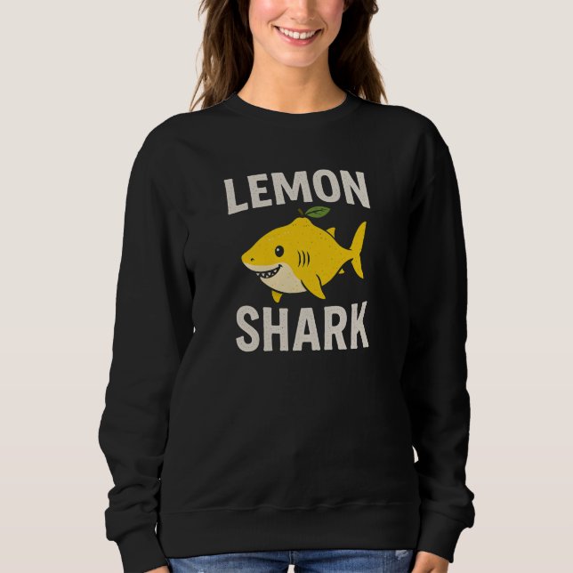 Sweatshirt Requin citron  (Devant)
