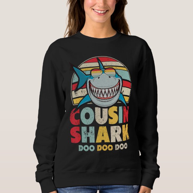 Sweatshirt Requin Cousin Pour Cousin (Devant)