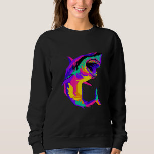 Sweatshirt Requin esthétique Pop  Dans la vie Requin cool ple