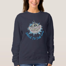 Requin souriant dans le style de dessin animé - So