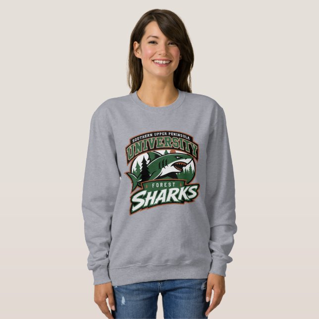 Sweatshirt Requins de la forêt de SUPU (Devant entier)