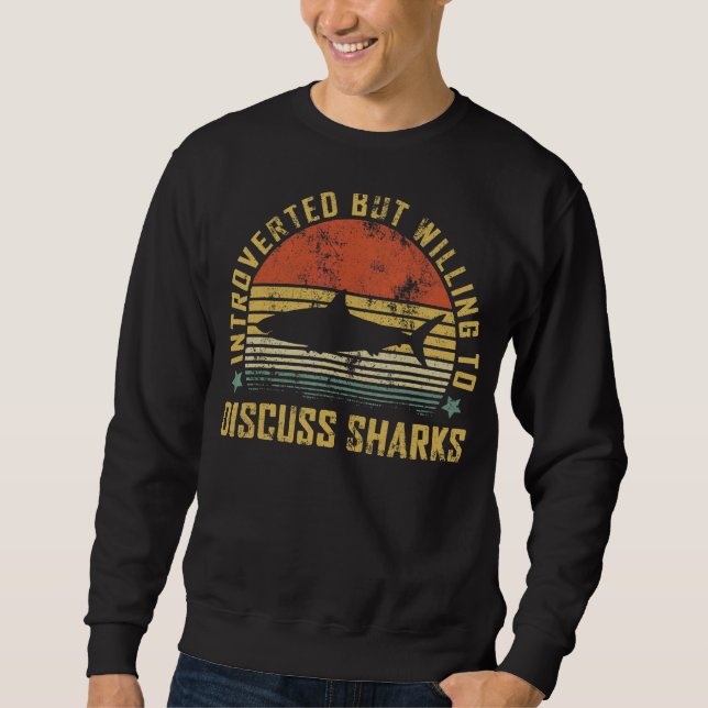 Sweatshirt Requins vintages introduits Requin 4 (Devant)