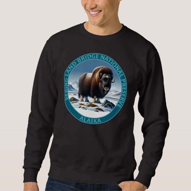 Sweatshirt Réserve nationale de Bering Land Bridge en Alaska (Devant)