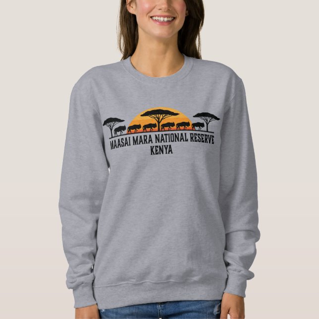 Sweatshirt Réserve nationale de Massai Mara Kenya (Devant)