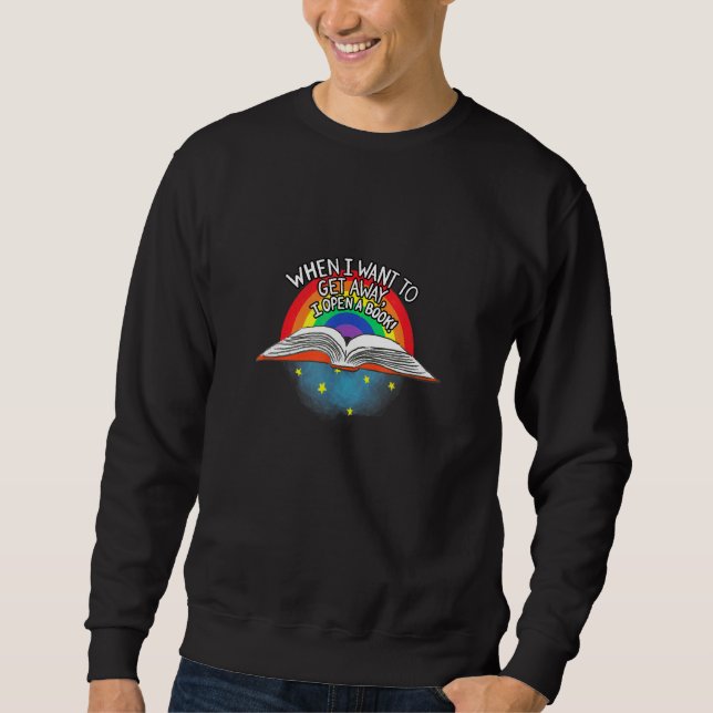 Sweatshirt Réserver Vacances J'Aime Lire (Devant)