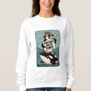 Sweatshirt Résister à l'activisme des manchots Vintage Protes