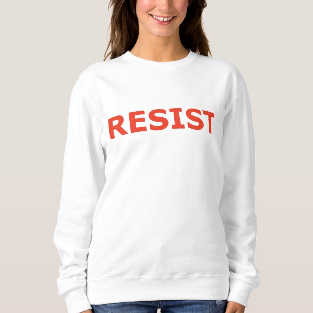 Sweatshirt RÉSISTER - Alerte rouge (Devant)