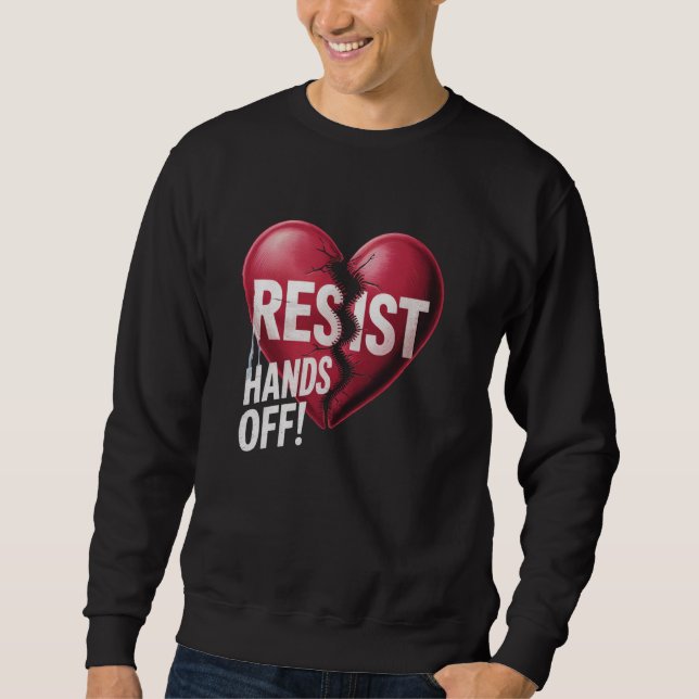Sweatshirt Résister Résistance Statue de la Liberté Mainmise  (Devant)