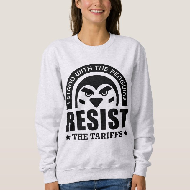 Sweatshirt Résistez Au Pingouin Tarifs (Devant)